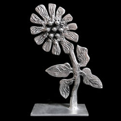 Spiky Flower Sculpture On Base