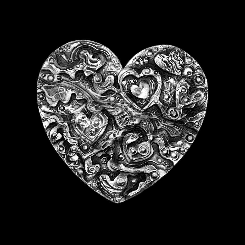 Abstract Heart Wall Sculpture – Don Drumm Studios