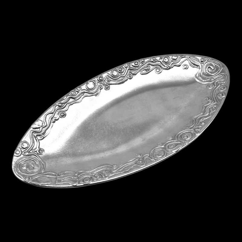 Oval Platter with Fish on Bottom