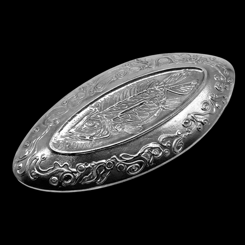 Oval Platter with Fish on Bottom
