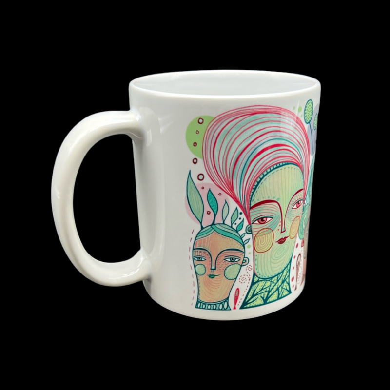 Leandra Drumm Designs Watercolor People Mug