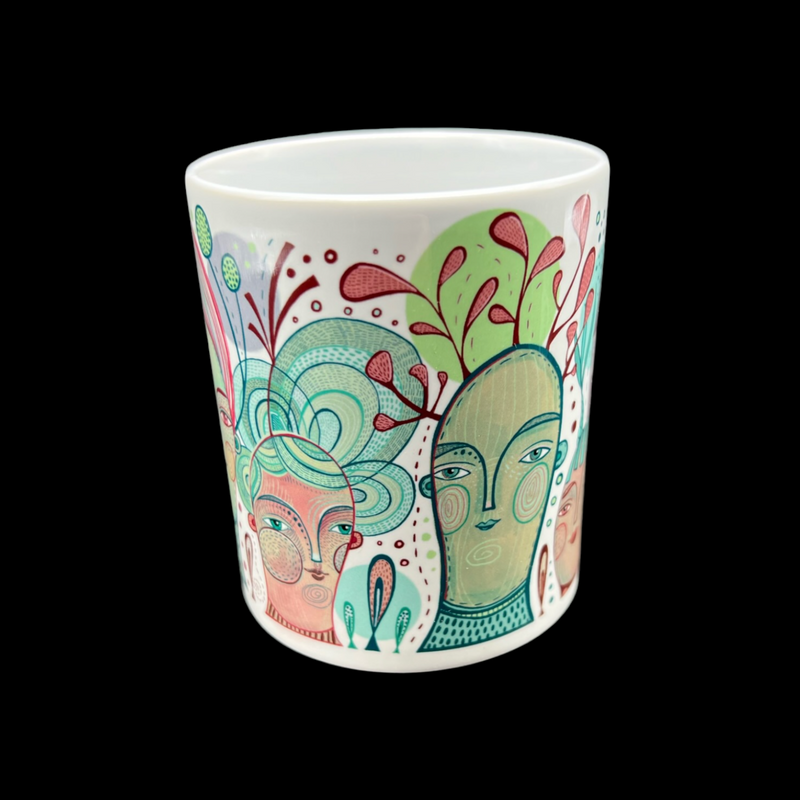 Leandra Drumm Designs Watercolor People Mug