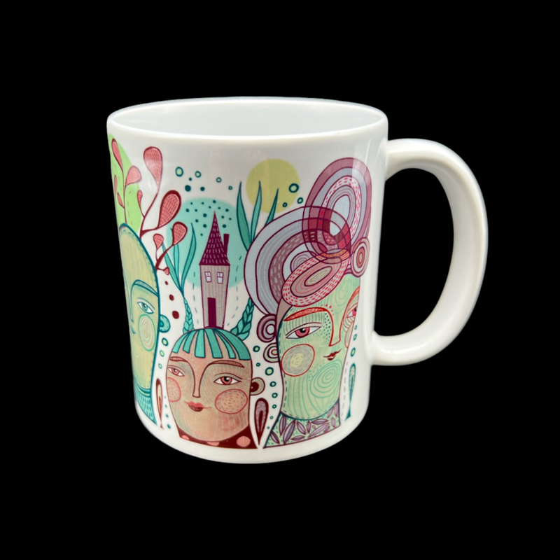Leandra Drumm Designs Watercolor People Mug