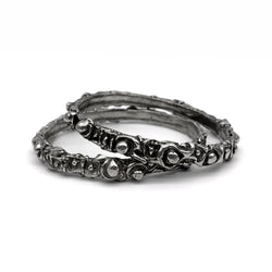 Bubbles & Squares Bangle Bracelet