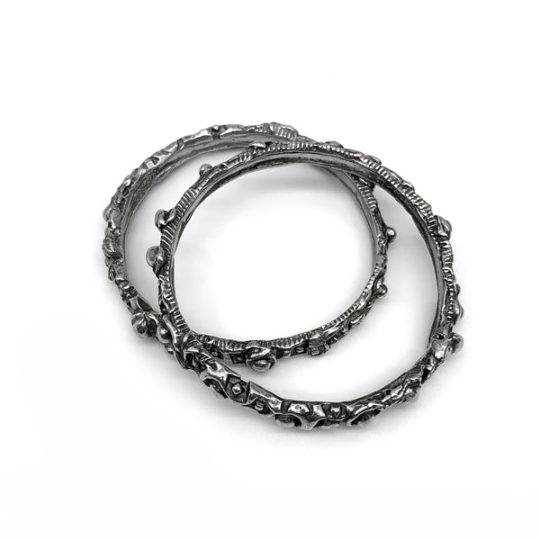 Bubbles & Squares Bangle Bracelet