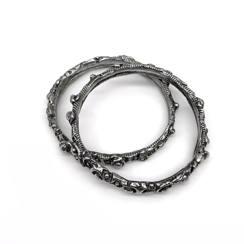 Bubbles & Squares Bangle Bracelet