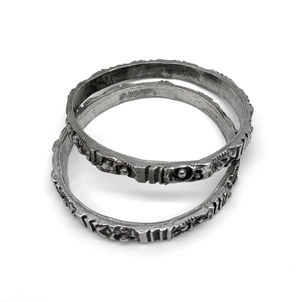 Bubbles & Lines Bangle Bracelet