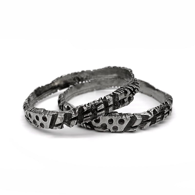 Chunky Lines Bangle Bracelet