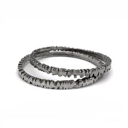 Jagged Lines Bangle Bracelet