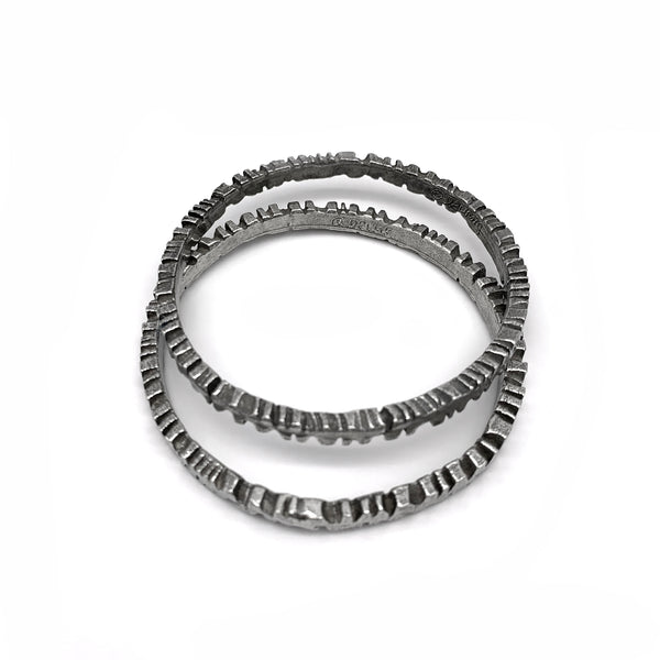 Jagged Lines Bangle Bracelet