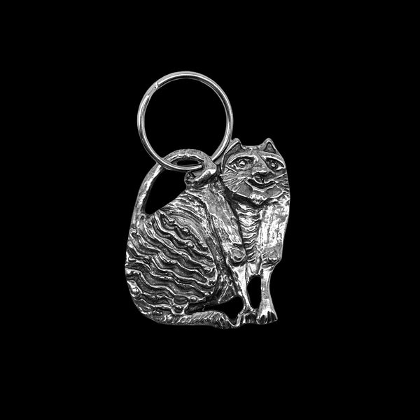 Large Cat Key Ring