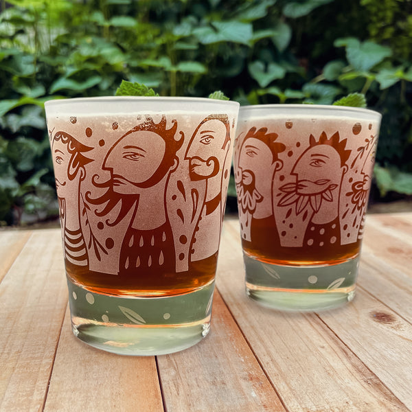Leandra Drumm "Dad's the Dude" Rocks Glass