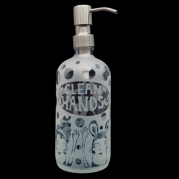 Leandra Drumm "Clean Hands" Soap/Sanitizer Dispenser