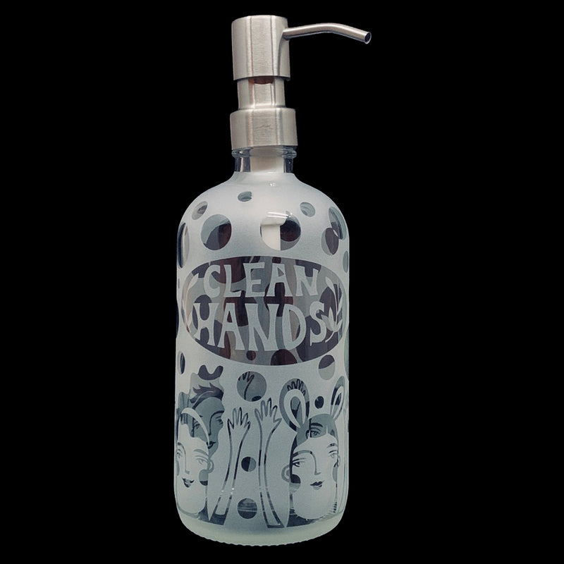 Leandra Drumm "Clean Hands" Soap/Sanitizer Dispenser