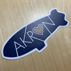 Lovely Somethings "Akron" Blimp Sticker