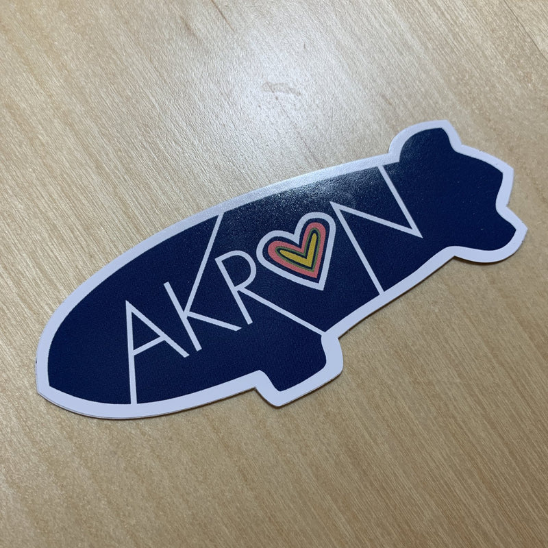 Lovely Somethings "Akron" Blimp Sticker