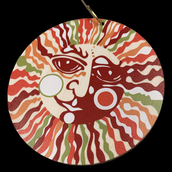 Classic Don Drumm Sun Wood Ornament
