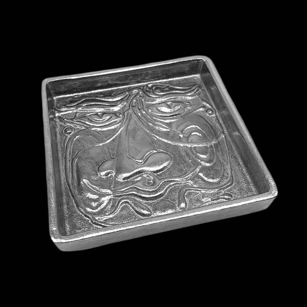 Small Square Sun Face Tray A