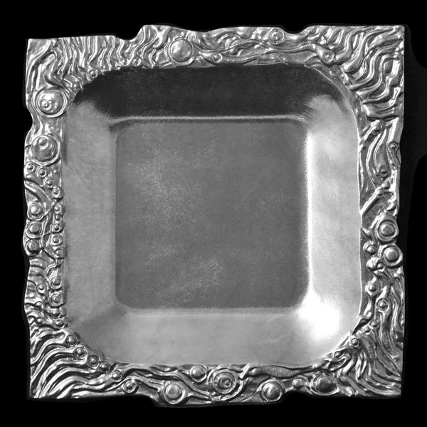 Abstract Edge Square Platter