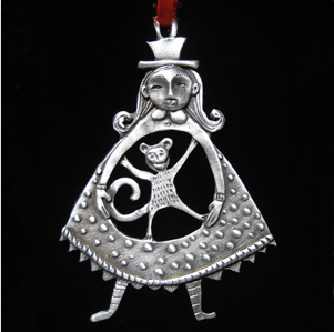 Leandra Drumm "Monkey in the Middle" Ornament