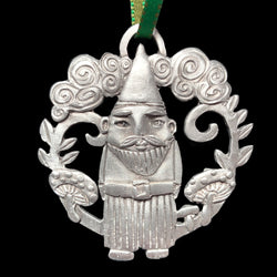 NEW Leandra Drumm "Christmas Gnome" Pewter Ornament