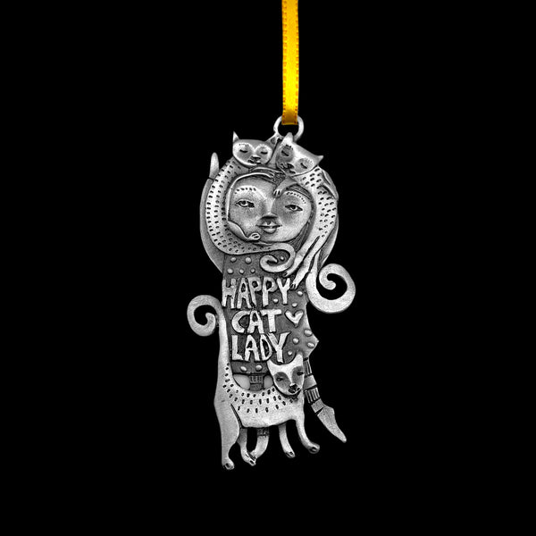 Leandra Drumm "Happy Cat Lady" Ornament