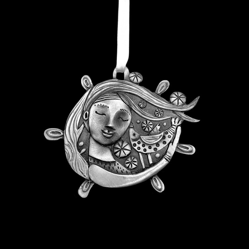 Leandra Drumm "Snow Drift Girl" Ornament