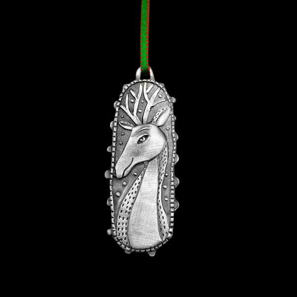 Leandra Drumm "Oval Deer" Ornament