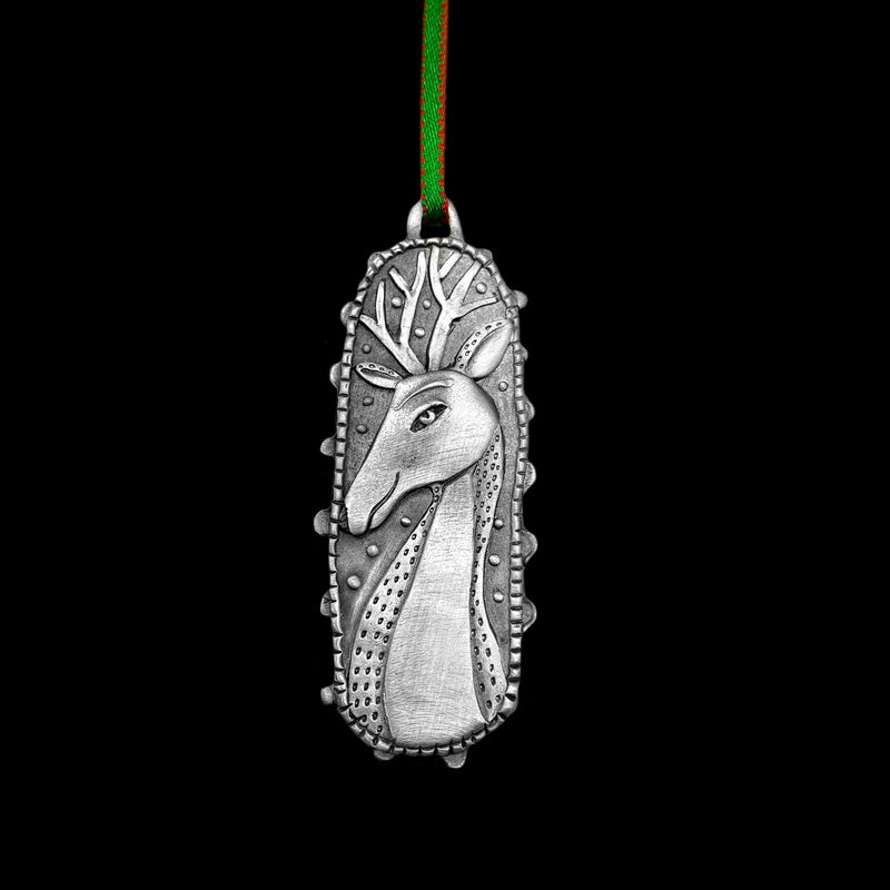 Leandra Drumm "Oval Deer" Ornament
