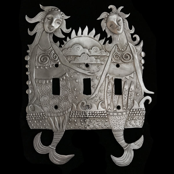 Leandra Drumm "Siren Sisters" Mermaids Switch Plate