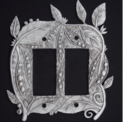 Leandra Drumm "Peapods" Double Dimmer Switch Plate