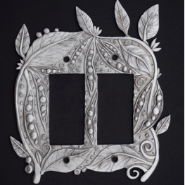 Leandra Drumm "Peapods" Double Dimmer Switch Plate