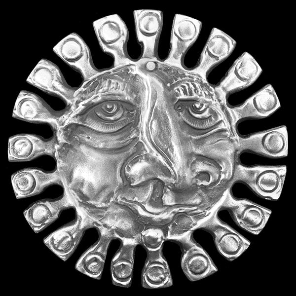 Medium Square Rays Sun Face Wall Hanging