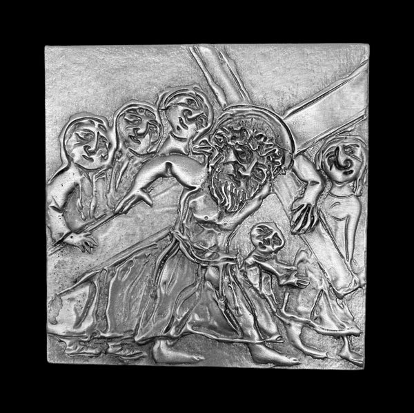 Jesus Carries Cross Tile