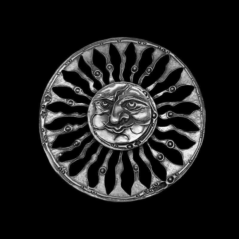 Sun Face with Blazing Rays