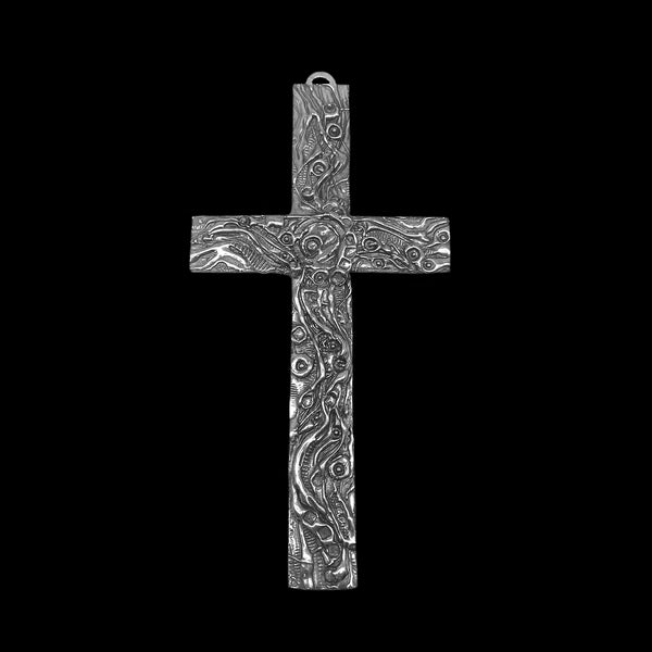 Abstract Watery Cross Wall Hanging