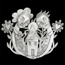 Leandra Drumm "Home Sweet Home" Wall Sculpture