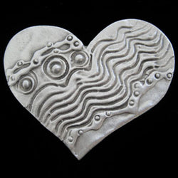 Don Drumm Wavy Heart Pin