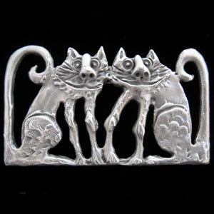 DISC Don Drumm Twin Cats Pin