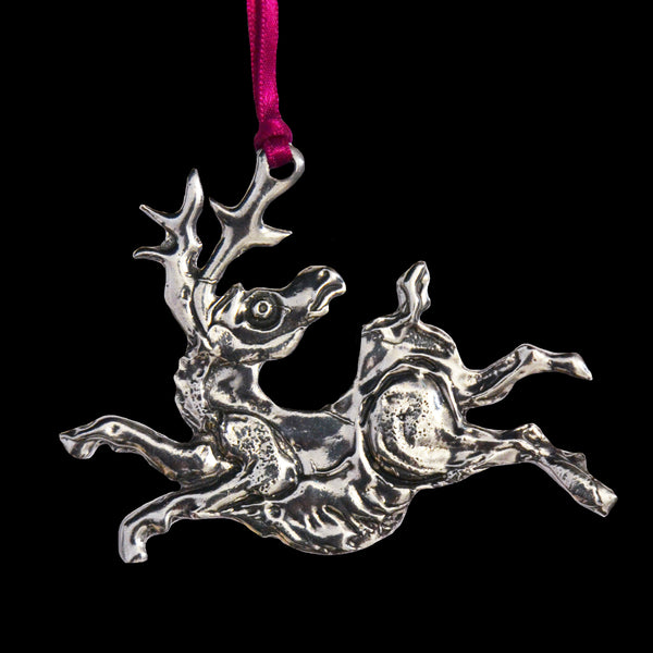 Leaping Reindeer Ornament