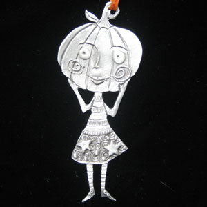 Leandra Drumm Pumpkin Girl Ornament