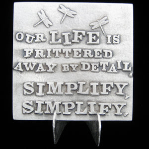 Don Drumm "Simplify, Simplify" Tile
