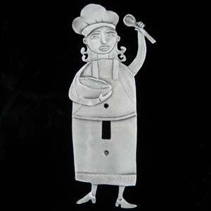 Leandra Drumm "Female Chef" Switch Plate