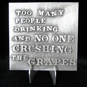 Don Drumm "No One Crushing the Grapes" Tile