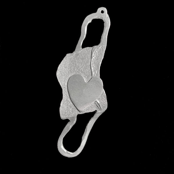 "Protective Mask & Heart" Ornament